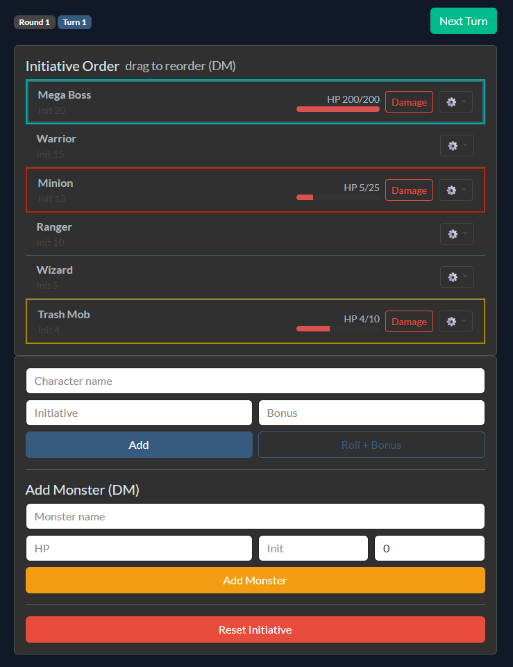 Game Master Tools